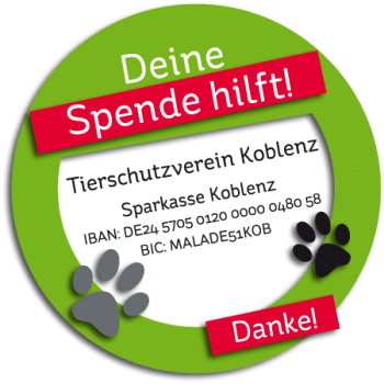 Spende fürs Tierheim Koblenz!